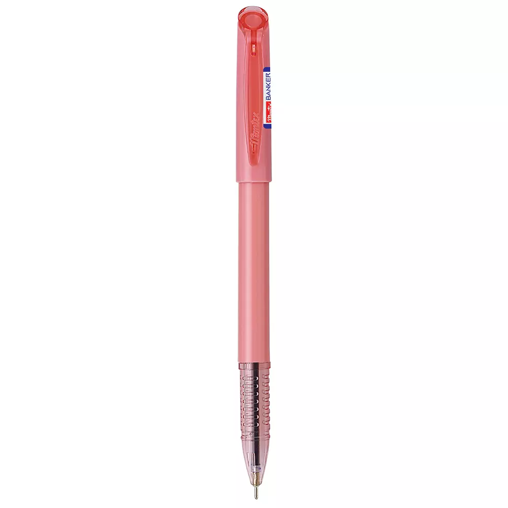 Montex Bankar Ball Pen Blue Ink Color & Baby Pink Body Color