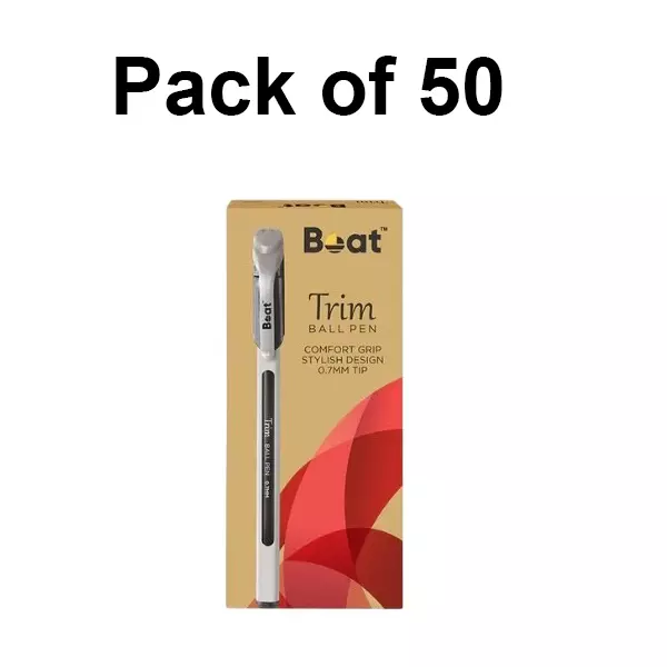 Boat by Ban Trim Ball Pen 0.7 mm Green, FG000599 (Pack of 50)