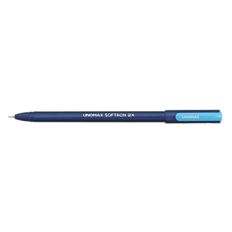 UNOMAX Softron 2X Ball Pen Blue Ink Color