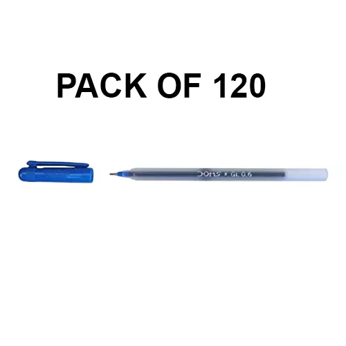 Doms Use & Throw Ball Pen Blue (Pack of 120)