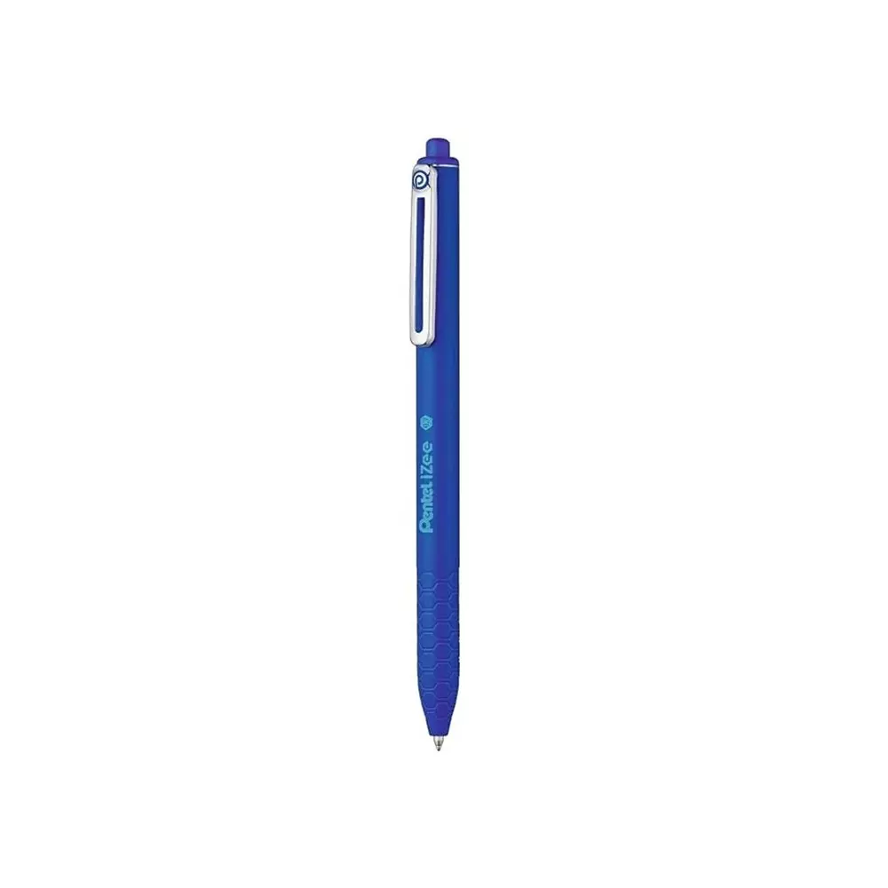 Pentel iZee Click Ball Point Pen Plastic Blue Ink Color 0.7 mm Tip Size for Home, School & Office Use, BXC467