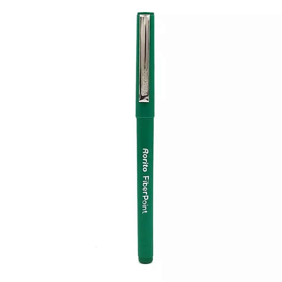 Rorito Fiberpoint Colours Pen Green Ink Color Plastic Perfect Pocket Grip