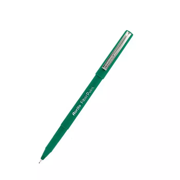 Rorito Fiberpoint Colours Pen Green Ink Color Plastic Perfect Pocket Grip