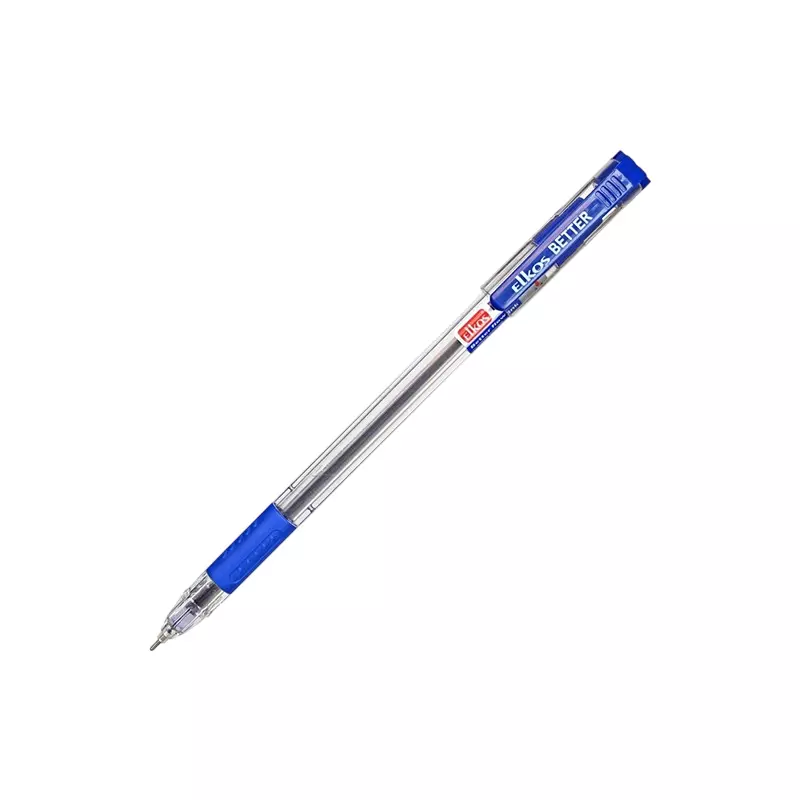 Elkos Better Ball Pen 0.7 mm Tip Size Blue Ink Color (Pack of 10 Pcs)