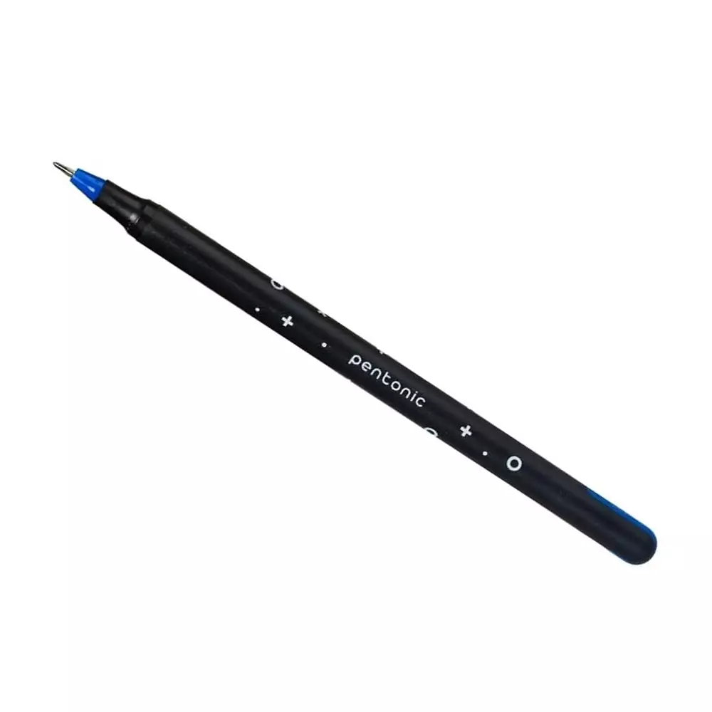 linc-pentonic-cipher-05-mm-low-viscosity-ink-roller-ball-pen-black-body-and-blue-ink-pack-of-10