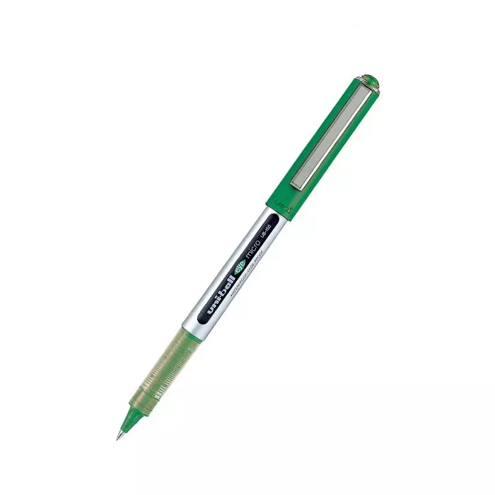 Uniball Eye Roller Ball Pen 0.5 mm Tip Size Green Ink Color for Home & School, Office Use, Ub 150 (Pack of 12 Pcs)