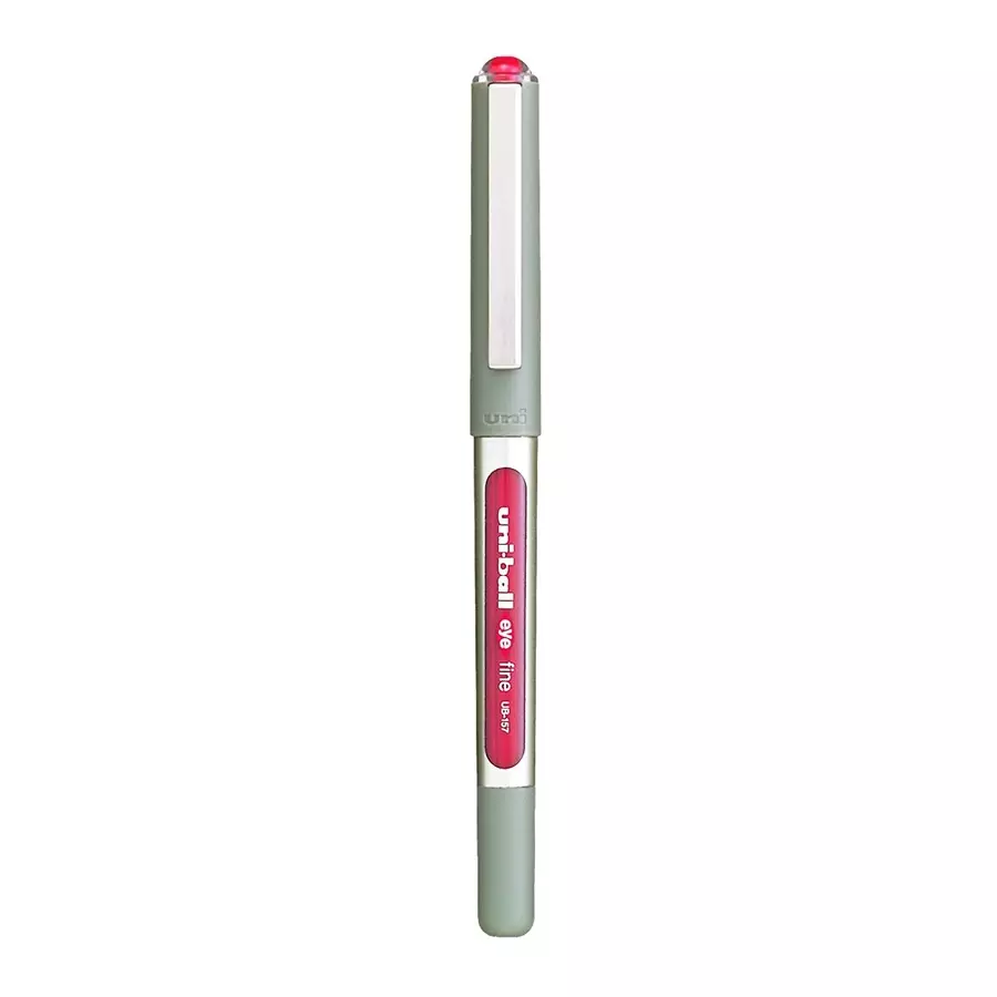 Uni uni-ball Eye UB 157 0.7 mm Extra Fine Bullet Tip Ball Pen, Wine Red