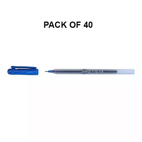 Doms Use & Throw Ball Pen Blue (Pack of 40)