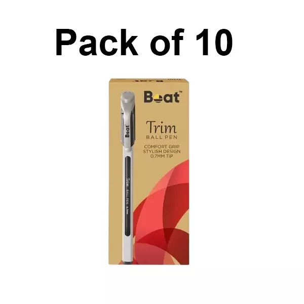 Boat by Ban Trim Ball Pen 0.7 mm Blue, FG000596 (Pack of 10)