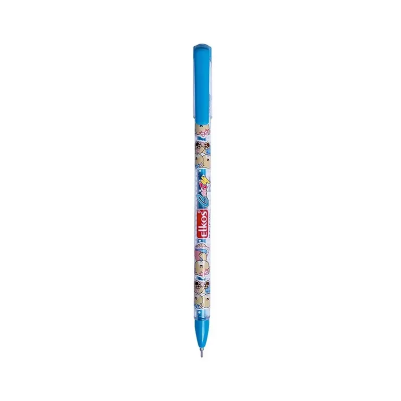 Elkos Cuty Ball Pen 0.7 mm Tip Size Blue Ink Color (Pack of 10 Pcs)