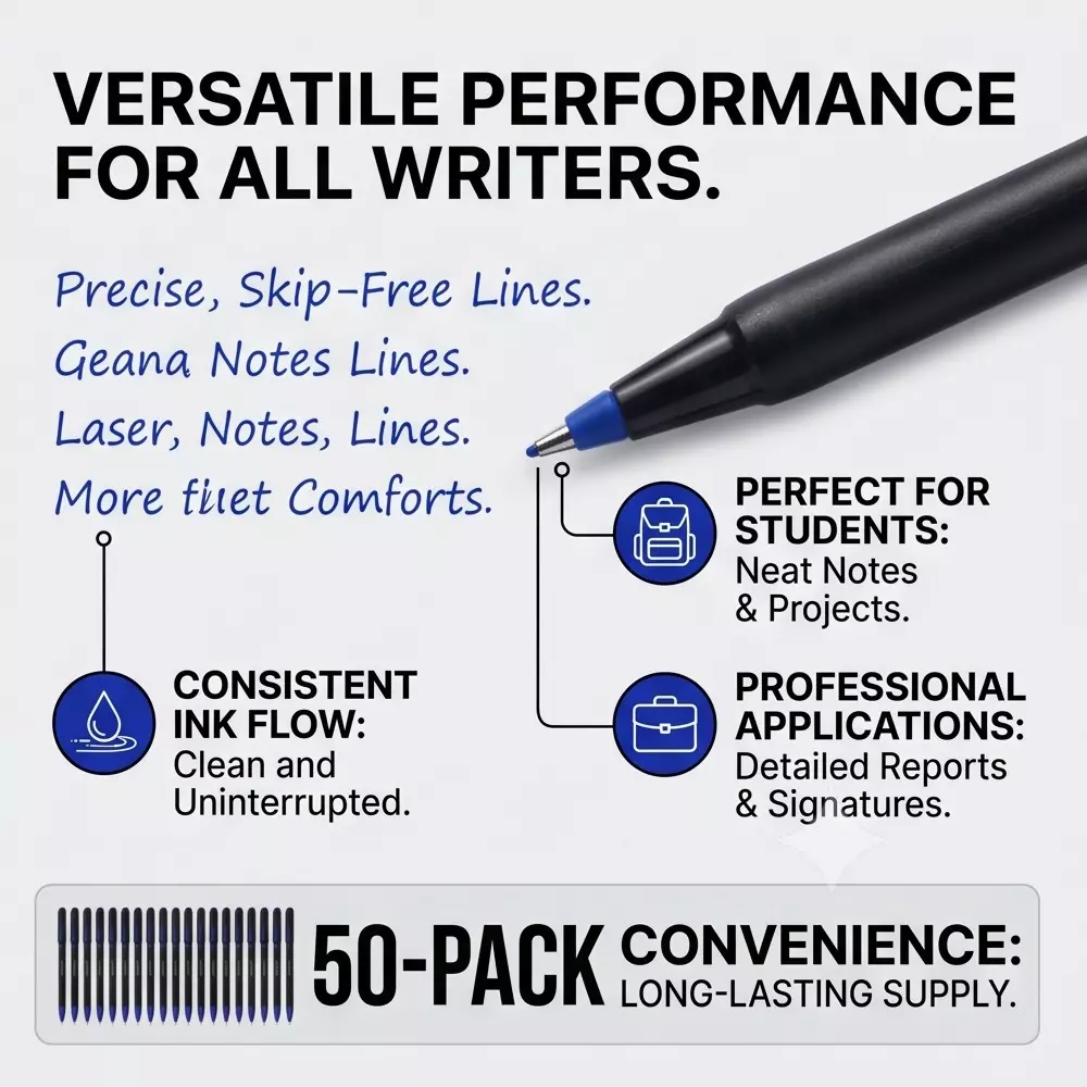 pentonic-07-mm-fine-tip-blue-ball-pen-pack-of-50