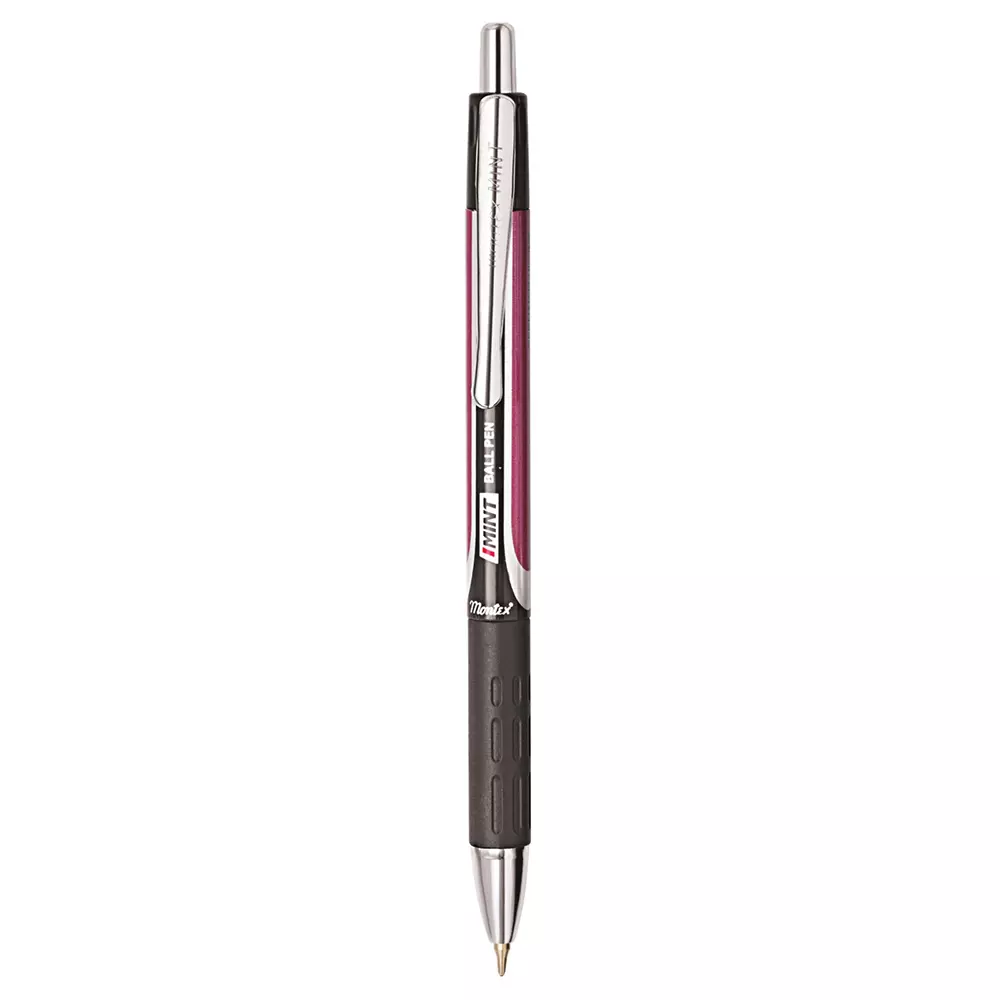 Montex Mint Ball Pen Blue Ink Color & Metallic Maroon Body Color