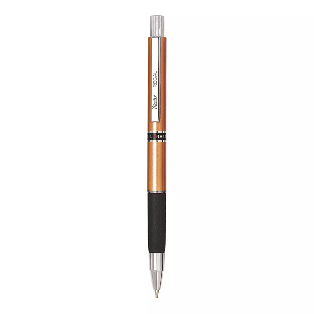 Montex Regal Ball Pen Blue Ink Color & Orange Body Color