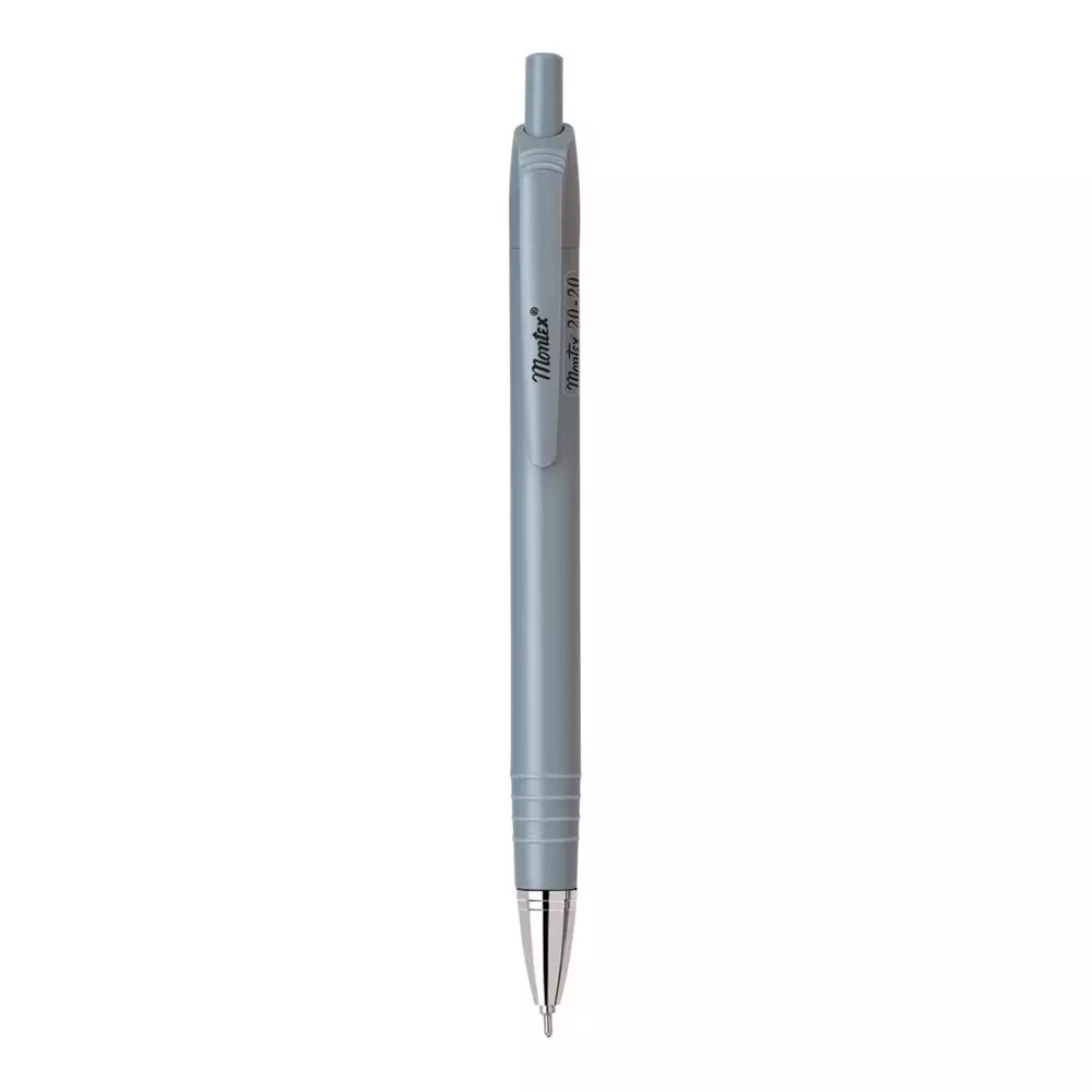 Montex 20 – 20 Mechanical Ball Pen Black Ink Color & Grey Body Color