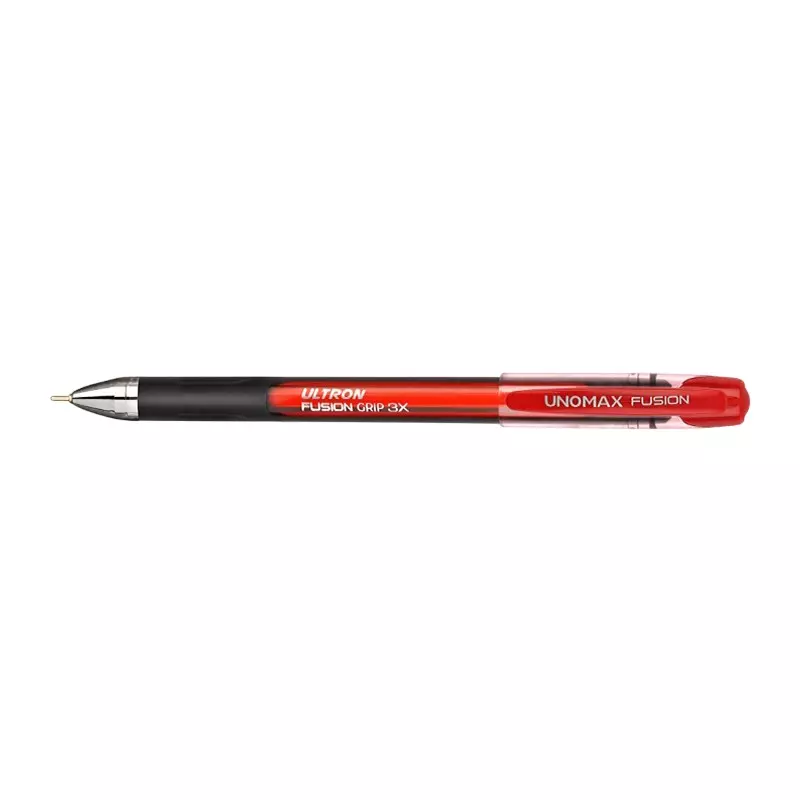 UNOMAX Ultron Fusion Grip 3X Liquid Ball Point Pen Red