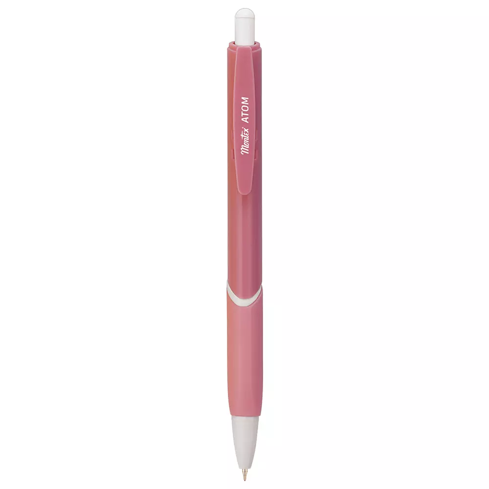 Montex Atom Ball Pen Blue Ink Color & Pink and White Body Color