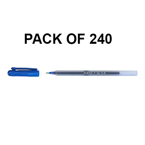 Doms Use & Throw Ball Pen Blue (Pack of 240)