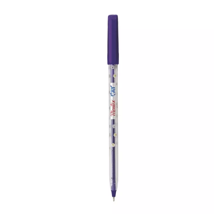 Montex Cat Ball Pen Black Ink Color Plastic for Home, School & Office Use