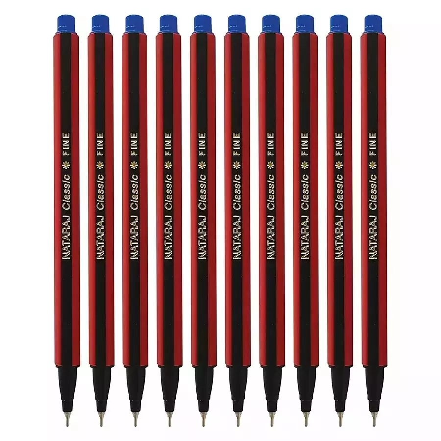 Nataraj Classic Use & Throw Ball Pens Blue (Pack of 480)