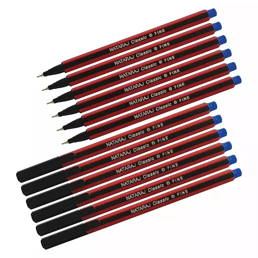 Nataraj Classic Use & Throw Ball Pens Blue (Pack of 480)