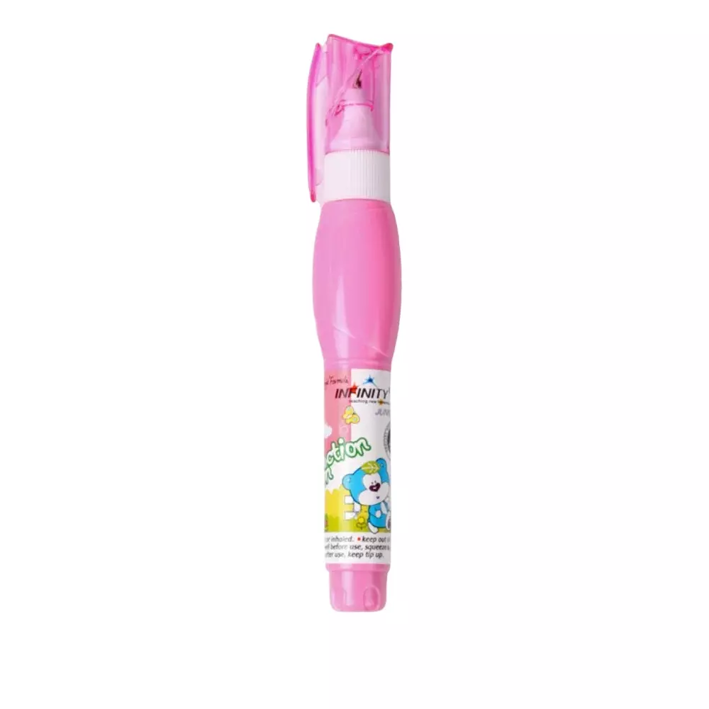 Infinity Infinity Correction Pen Big Size Assorted Colors for Office, School and Home Use, INF-CP207P