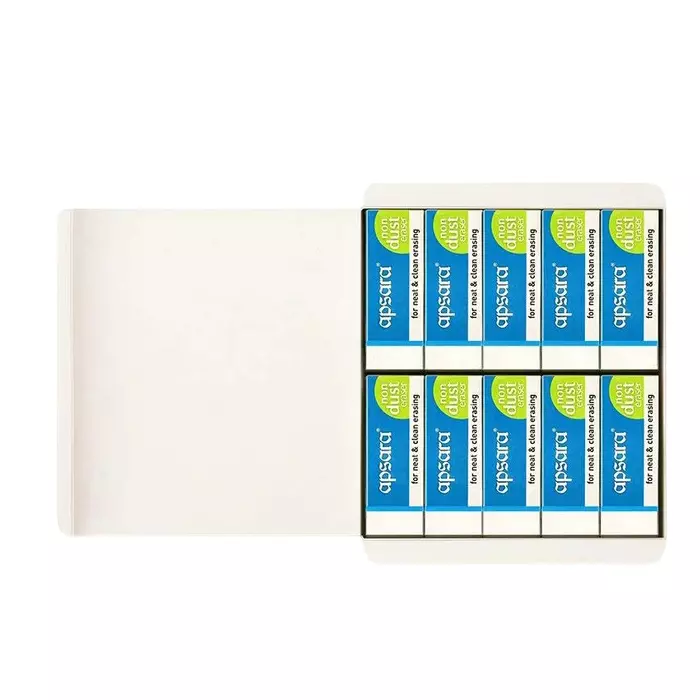 Apsara Non Dust Eraser (Pack of 100 Eraser)