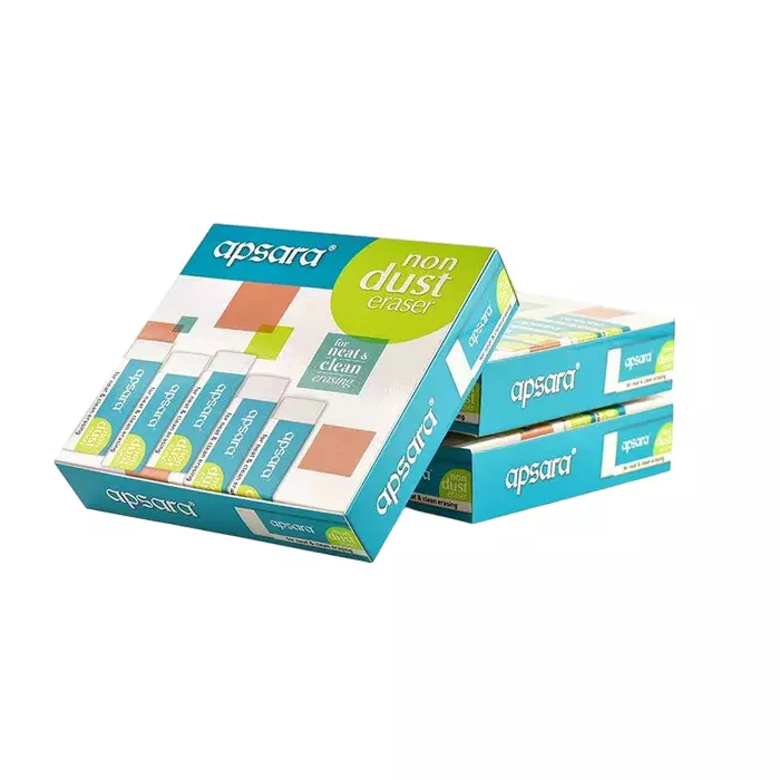 Apsara Non Dust Eraser (Pack of 100 Eraser)