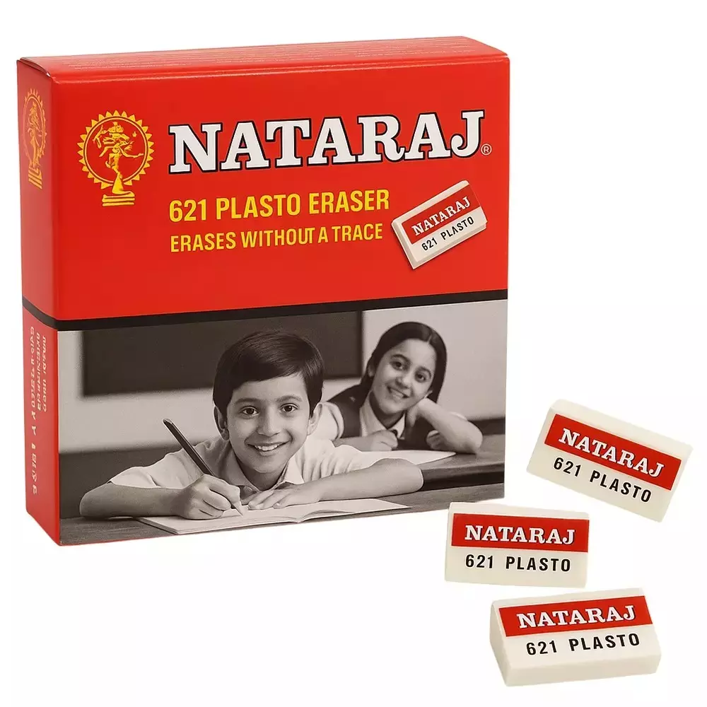 Nataraj 621 Plasto Erasers (Pack of 200)