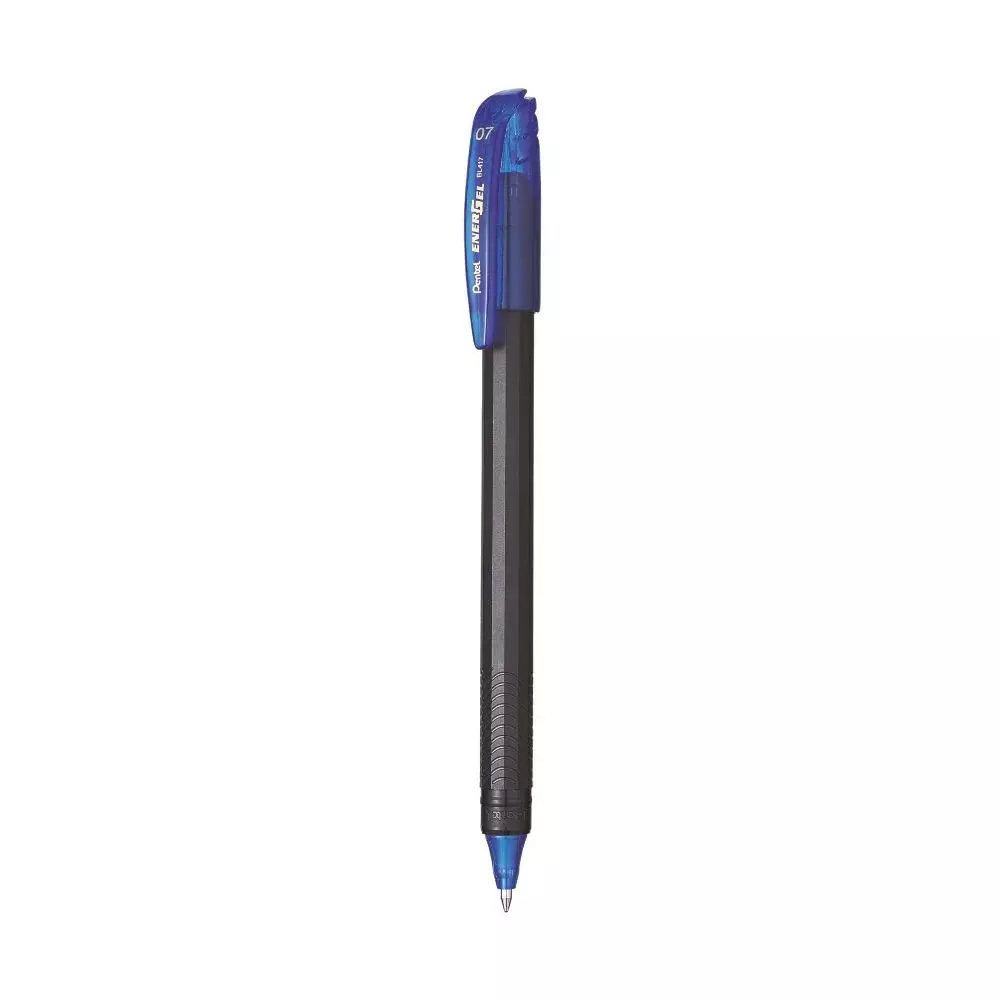 Pentel Energal Roller Gel Pen Plastic Blue 0.7 mm Tip Size for Home, School & Office Use, BL417