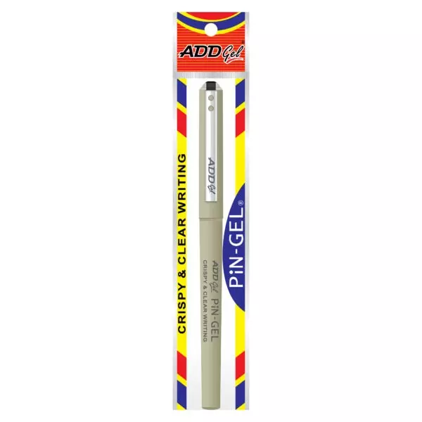 Add Gel Pin Gel Pen Grey Body Color & Black Ink Color