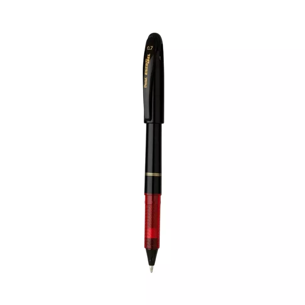 Pentel EnerGel Roller Gel Pen 0.7 mm Tip Size Refillable Red Ink, BL117