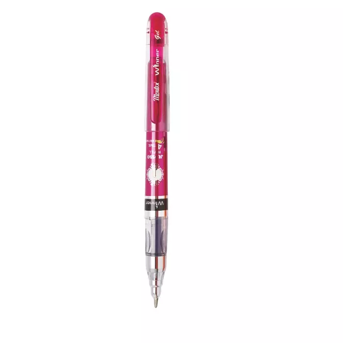 Montex Winner Jumbo Gel Pen Red Ink Color Plastic for Home, School & Office Use