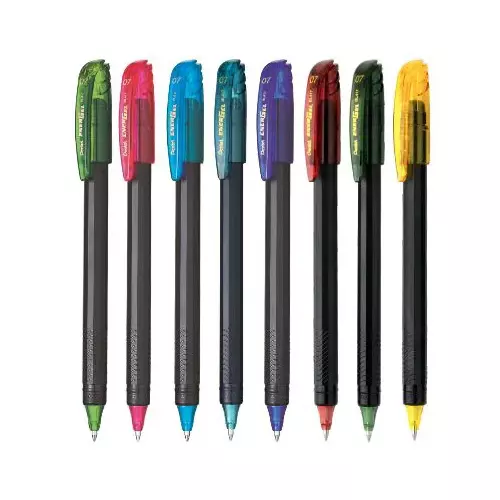 Pentel Gel Pen Kit Assorted Plastic 0.7 mm Tip Size for Home, School & Office Use, BL420 (Pack of 8 Pcs)