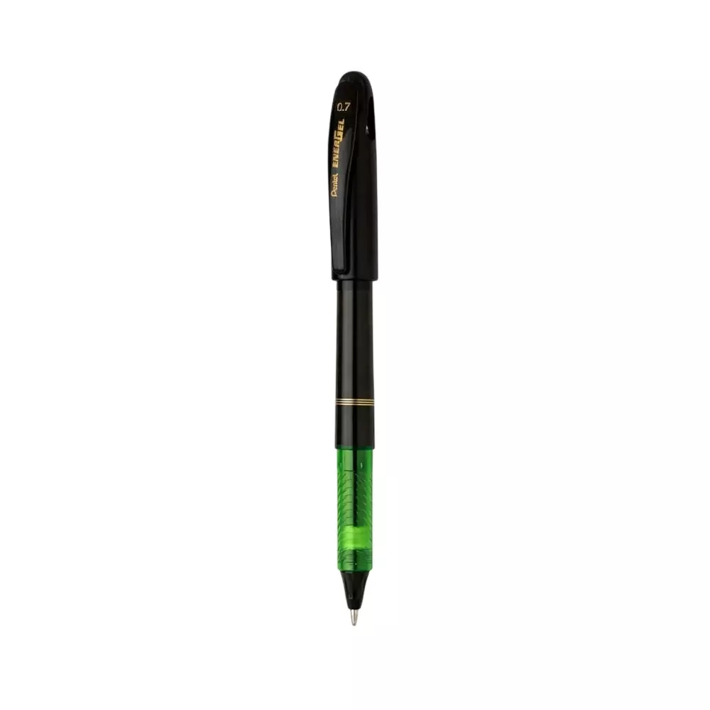 Pentel EnerGel Roller Gel Pen 0.7 mm Tip Size Refillable Green Ink, BL117