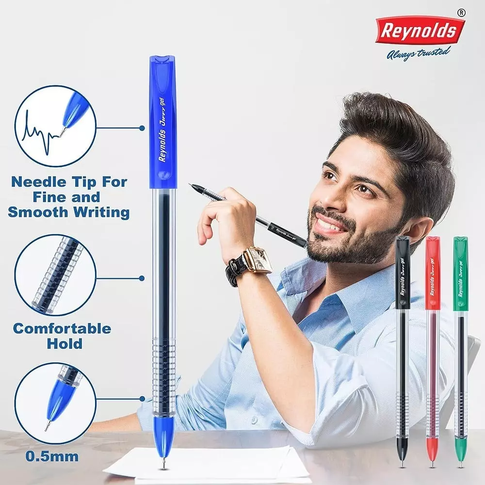 Reynolds Jiffy Gel Pen Blue Pack of 25