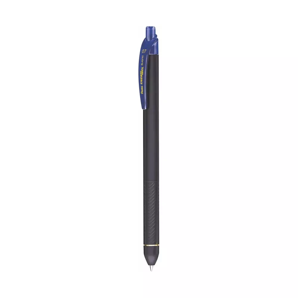 Pentel Energal Click Roller Gel Pen Plastic Blue 0.7 mm Tip Size for Home, School & Office Use, BL437-R1