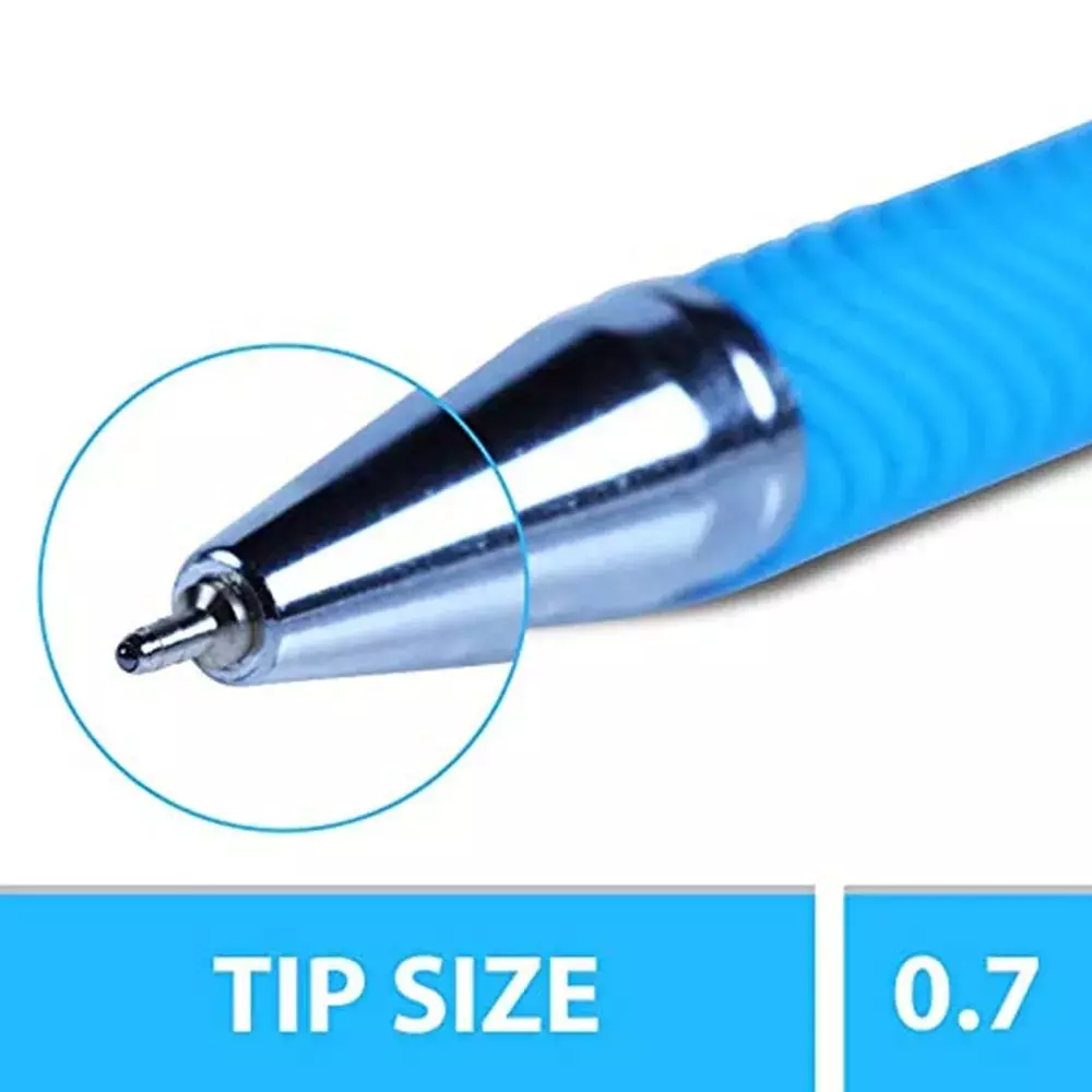 Cello Butterflow Classic Roller Gel Pen Ergonomic Grip Blue Ink Color Plastic for Office, Home & School (Pack of 20 Pcs)