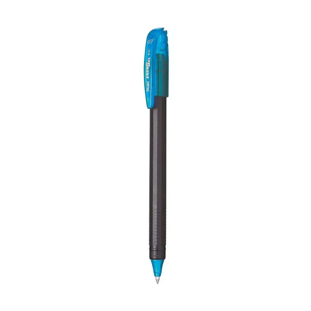 Pentel Energal Roller Gel Pen Plastic Sky Blue 0.7 mm Tip Size for Home, School & Office Use, BL417