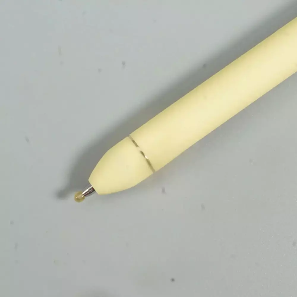 pentel-energel-click-roller-gel-pen-07-mm-tip-size-refillable-yellow-body-blue-ink-bl437r3