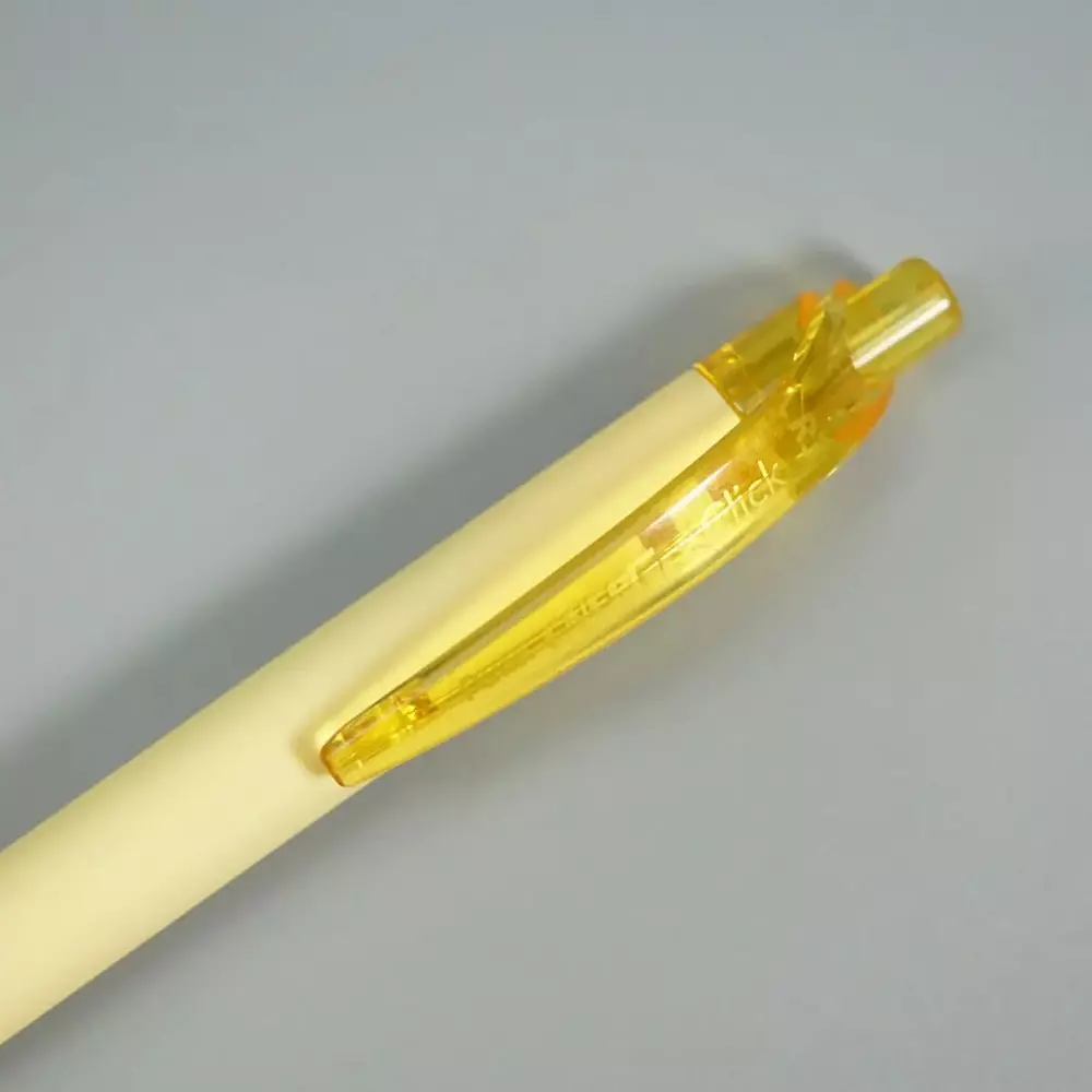 pentel-energel-click-roller-gel-pen-07-mm-tip-size-refillable-yellow-body-blue-ink-bl437r3
