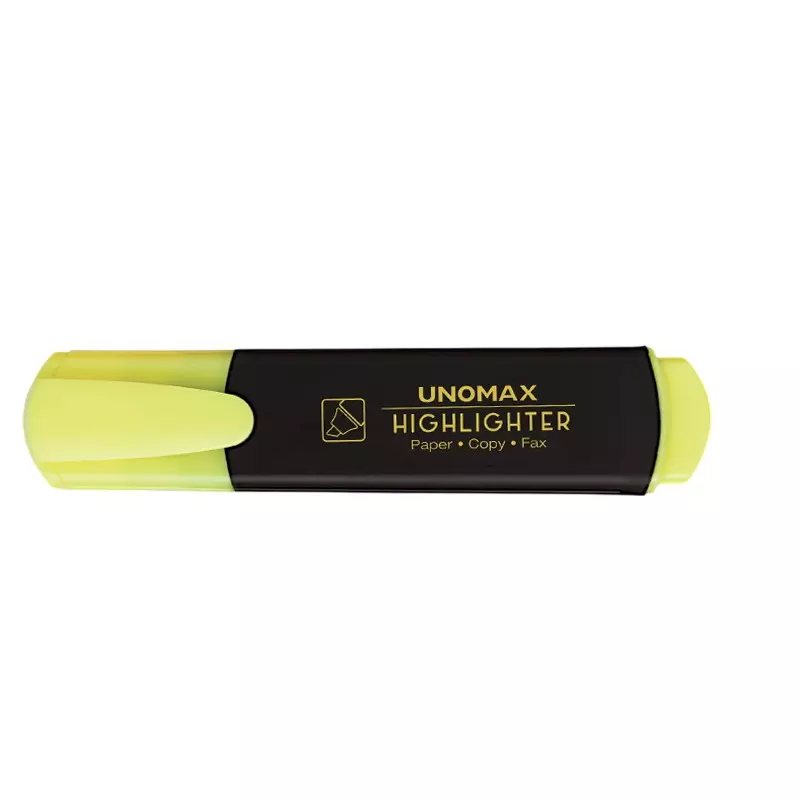 UNOMAX Glow Highlighter Yellow (Pack of 5)