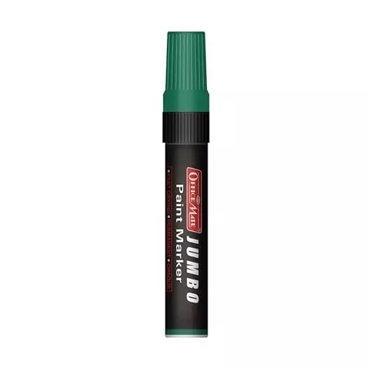 Soni Office Mate Jumbo Paint Marker 15 mm Chisel Tip Oil-Based, Non-Toxic for Murals, Signage & Large Art, Green