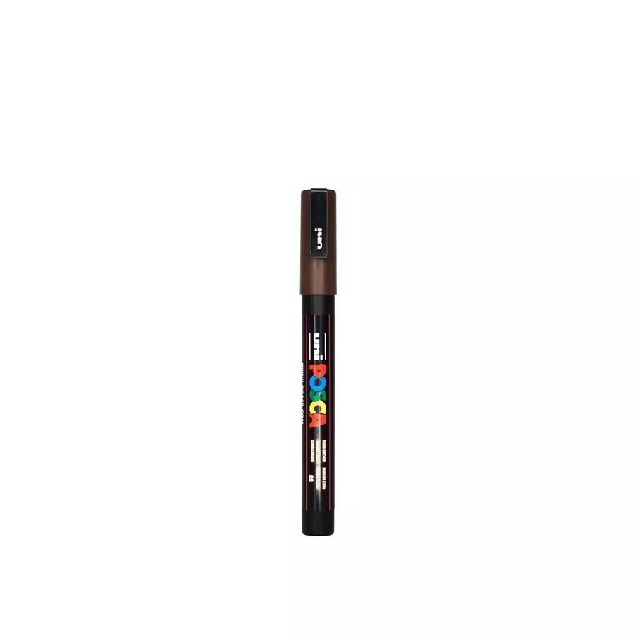 Uni Posca PC-3M 0.9-1.3 mm Fine Tip Dark Brown Ink Water Based Paint Marker (Pack of 6 Pcs)
