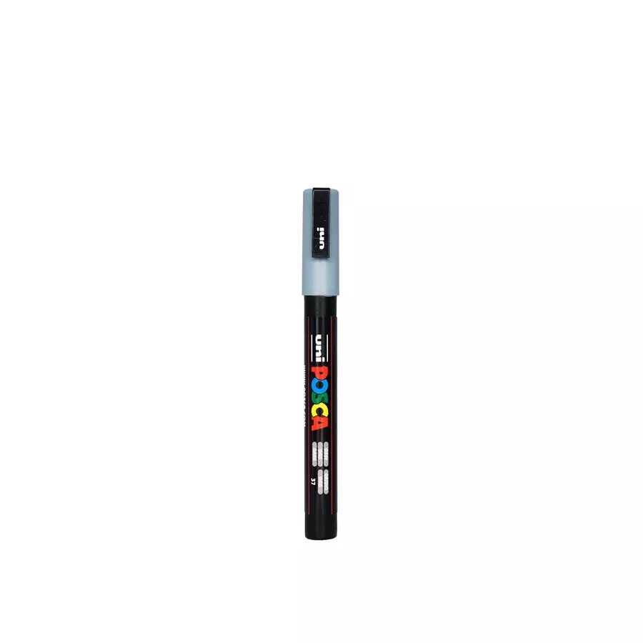 Uni Posca PC-3M 0.9-1.3 mm Fine Tip Grey Ink Water Based Paint Marker (Pack of 6 Pcs)