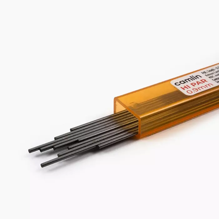 camlin-mechanical-pencil-leads-09-mm-length-60-mm-hi-par-b-pack-of-10-tubes-with-5-leads