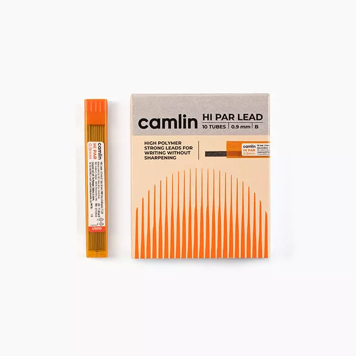camlin-mechanical-pencil-leads-09-mm-length-60-mm-hi-par-b-pack-of-10-tubes-with-5-leads