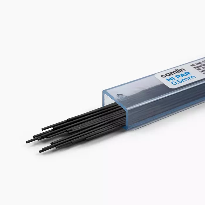 camlin-mechanical-pencil-leads-05-mm-length-60-mm-hi-par-hb-pack-of-10-tubes-with-10-leads