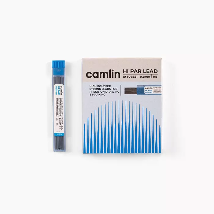 camlin-mechanical-pencil-leads-05-mm-length-60-mm-hi-par-hb-pack-of-10-tubes-with-10-leads