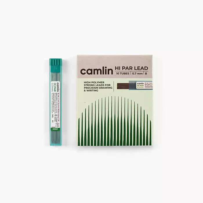camlin-mechanical-pencil-leads-07-mm-length-60-mm-hi-par-b-pack-of-10-tubes-with-10-leads