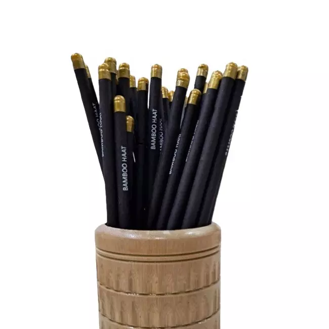Bamboo Haat Executive Black Paper Seed Pencil for Home, Office & Schools, BH_BP_SPCL (Pack of 50 Pcs)